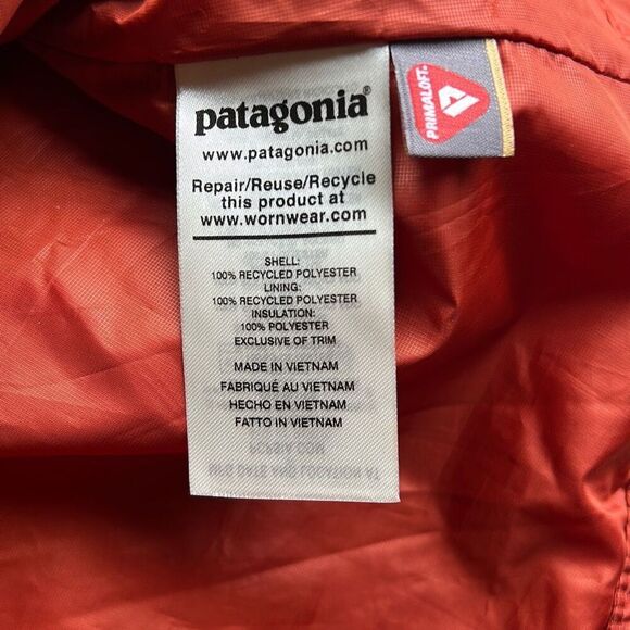 Patagonia Men’s Nano Puffer Coat XXL Burnt Orange - Picture 5 of 10